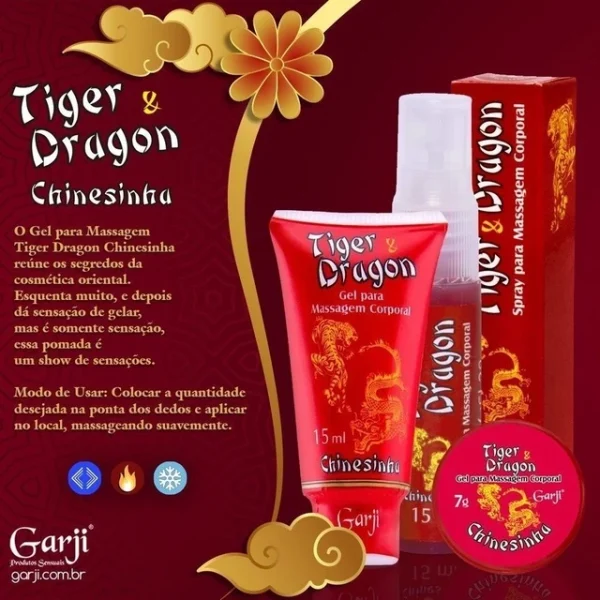 Tiger E Dragon Chinesinha Excitante unissex Garji - Sexshop - Imagem 4