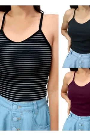 3 Blusa Regatinha Básica Blusinha De Alcinha Tecido Canelado