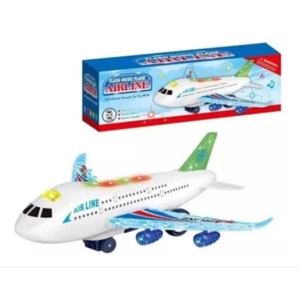 Avião Bate Volta Com Som Musica E Luzes
