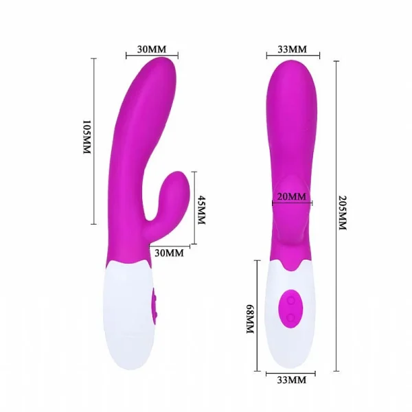 Vibrador Feminino Ponto G Massageador de Clitóris 30 Modos de Vibrações Pretty Love - Imagem 4