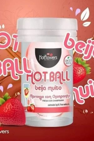 Bolinha Explosiva Hot Ball Beija Muito 2 UND - Hot Flowers