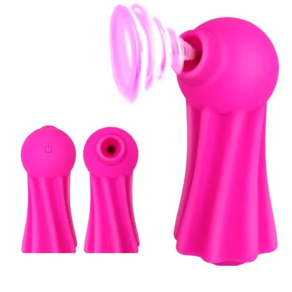 Vibrador Sugador de Clitóris  Recarregável 7 Modos de Vibrações - Estimulador Clitoriano