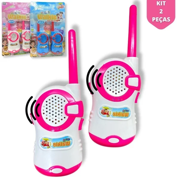Walkie Takie Radio Comunicador Infantil De Brinquedo - Imagem 3