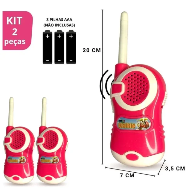 Walkie Takie Radio Comunicador Infantil De Brinquedo - Imagem 8