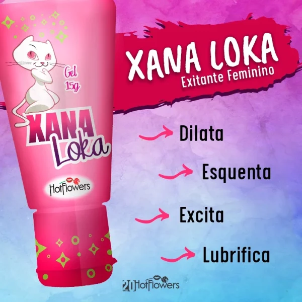 Xana Loka Gel Lubrificante Feminino - Hot Flowers - Imagem 3