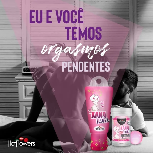 Xana Loka Gel Lubrificante Feminino - Hot Flowers - Imagem 5