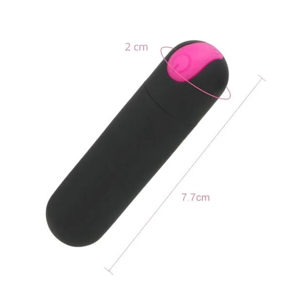 Vibrador Feminino Recarregável Bullet Com 10 Modos de Vibração - Imagem 5
