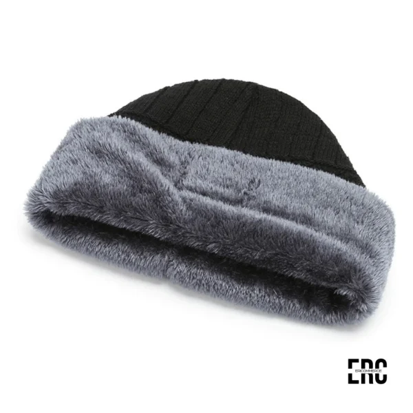 Touca Preta Basica Gorro Inverno Masculina Feminina Forrada - Imagem 5