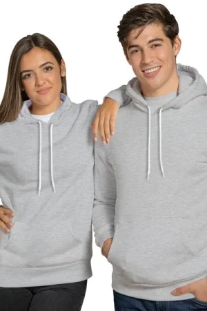 Blusa de Moletom Canguru com Capuz Preto/Cinza Envio Imediato direto da fabrica