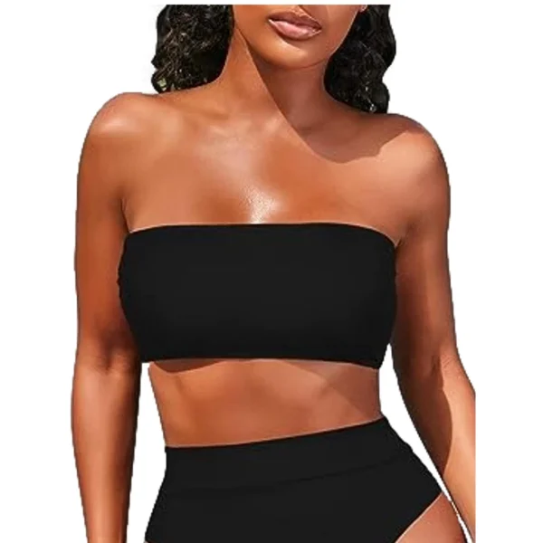 Top Faixa Suplex Tomara que caia Preto Envio Imediato Direto da Fabrica Tamanho - P,M,G,GG - Imagem 2