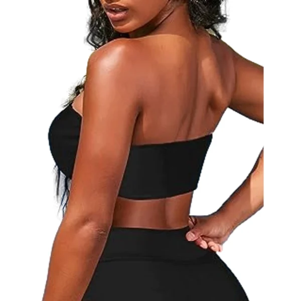 Top Faixa Suplex Tomara que caia Preto Envio Imediato Direto da Fabrica Tamanho - P,M,G,GG - Imagem 3