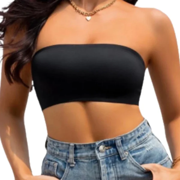 Top Faixa Suplex Tomara que caia Preto Envio Imediato Direto da Fabrica Tamanho - P,M,G,GG - Imagem 6