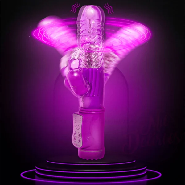 Vibrador Feminino Rotativo 36 Vibrações e 8 Velocidades de Rotação Ultra Potente Jack Rabitt Ponto G e Clitóris - Imagem 6