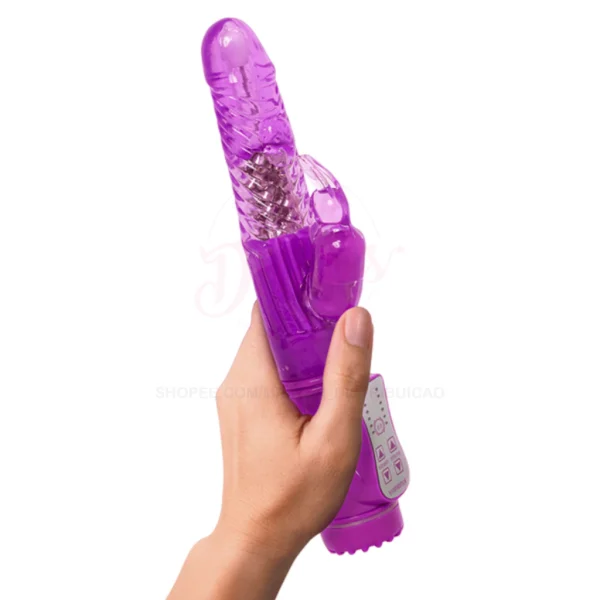 Vibrador Feminino Rotativo 36 Vibrações e 8 Velocidades de Rotação Ultra Potente Jack Rabitt Ponto G e Clitóris - Imagem 4