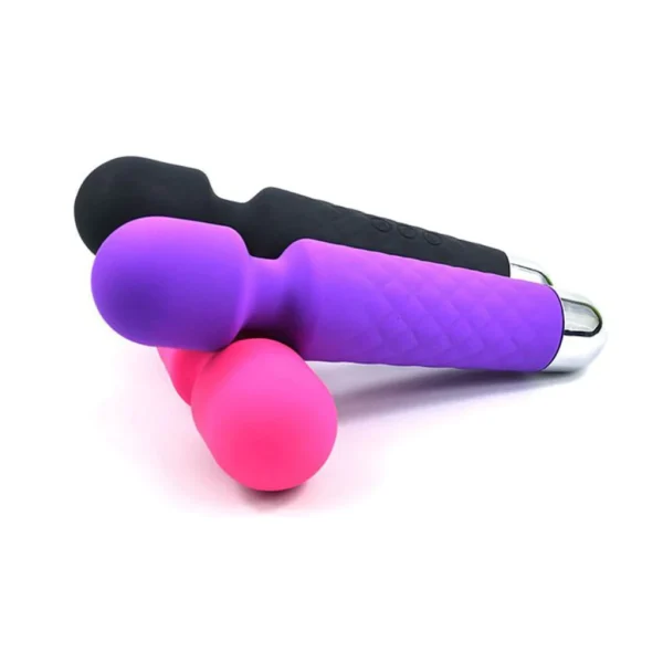 Vibrador Feminino Clitoriano Varinha Mágica Recarregável Ponto G Orgasmo  20 modos-  Silencioso - Imagem 12