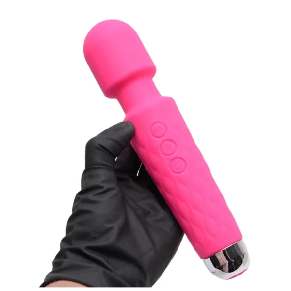 Vibrador Feminino Clitoriano Varinha Mágica Recarregável Ponto G Orgasmo  20 modos-  Silencioso