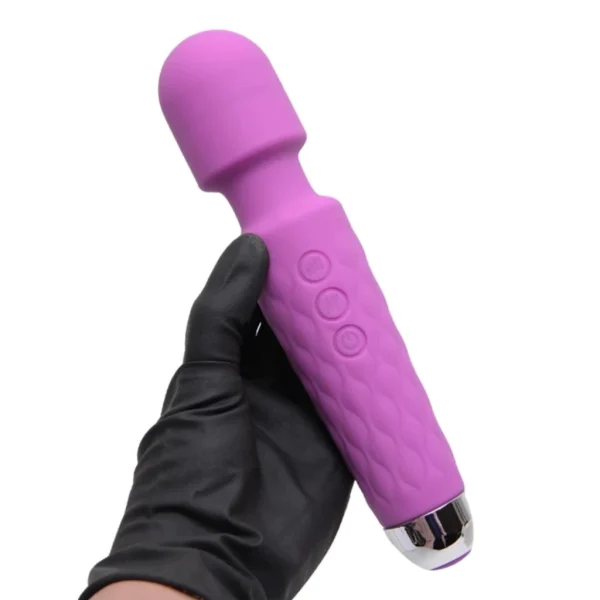 Vibrador Feminino Clitoriano Varinha Mágica Recarregável Ponto G Orgasmo  20 modos-  Silencioso - Imagem 3