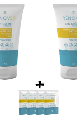 Kit 2x Lan Creme Renover Hidratante Para Pés Ressecados Akmos