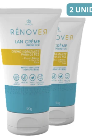 kit 2x Super Creme Hidratação Profunda Lan creme Akmos para os Pés - Adeus Micose, Frieira, Calos, Chulé, Escamações