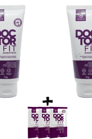 Kit 2x Doctor Fit Akmos Gel Massageador P/alivio Das Dores