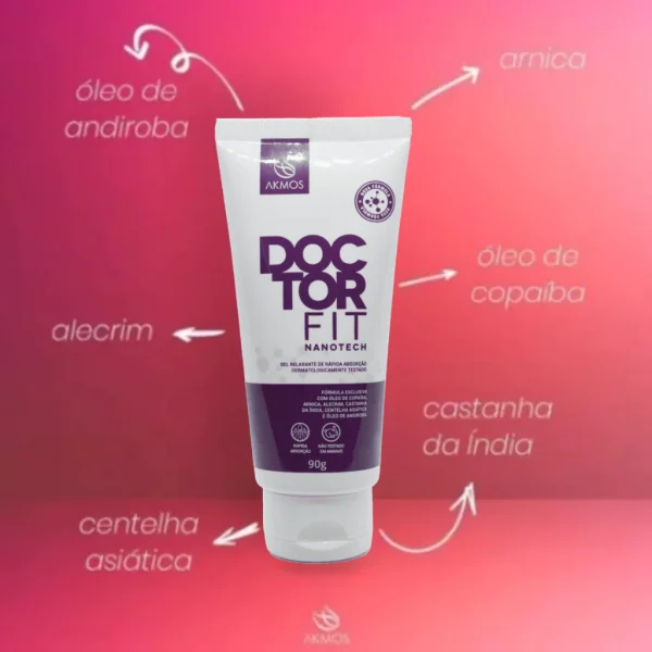 Kit 2x Doctor Fit Akmos Gel Massageador P/alivio Das Dores - Imagem 3
