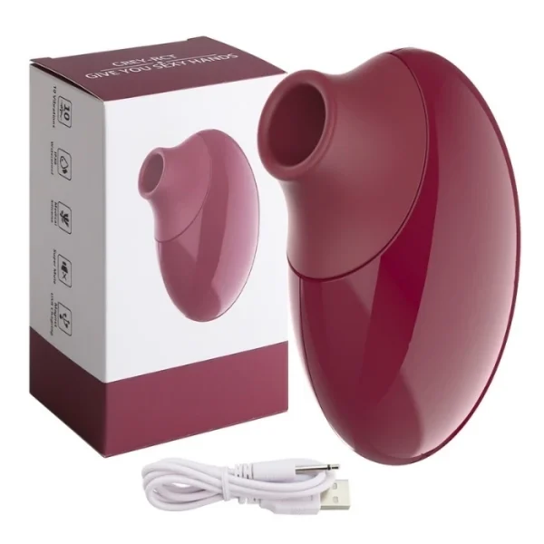 Vibrador Feminino Sugador de Clitóris 10 Modos de Sucções Recarregável Ruby - Imagem 2