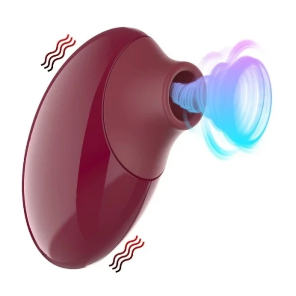 Vibrador Feminino Sugador de Clitóris 10 Modos de Sucções Recarregável Ruby - Imagem 6