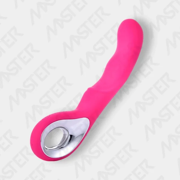 Vibrador Feminino Ponto G Com Textura Ondulada Alça Metalizada Recarregável - Imagem 7
