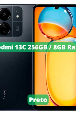 Xiaomi Redmi 13C 256GB ROM / 8GB RAM Versão Global | Smartphone 4G , ROM Global , Câmera 50MP , Carregador 18W
