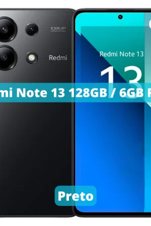 Xiaomi Redmi Note 13 128GB ROM / 6GB RAM Versão Global | Smartphone 4G , ROM Global , Câmera 48MP , Carregador 33W