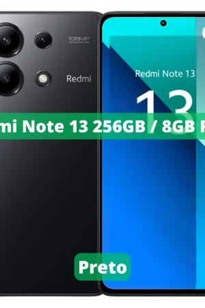 Xiaomi Redmi Note 13 256GB ROM / 8GB RAM Versão Global | Smartphone 4G , ROM Global , Câmera 48MP , Carregador 33W