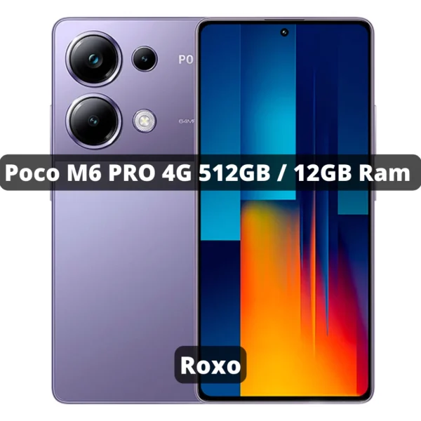 Xiaomi Poco M6 PRO 512GB ROM / 12GB RAM Versão Global | Smartphone 4G , ROM Global , Câmera 64MP , Carregador 67W - Imagem 3