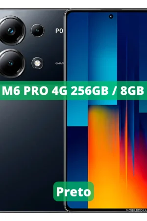 Xiaomi Poco M6 PRO 256GB ROM / 8GB RAM Versão Global | Smartphone 4G , ROM Global , Câmera 64MP , Carregador 67W