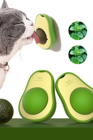 Abacate De Brinquedo Para Gatos Com Catnip Erva Gato Natural