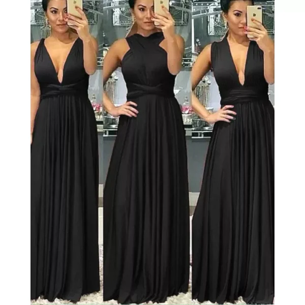 Vestido Várias Formas Terra cota Multiuso Infinity Longo Festa Madrinha Casamento Formatura Batizado - Imagem 22