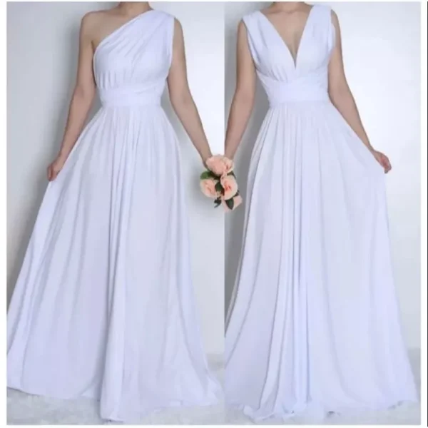 Vestido Várias Formas Terra cota Multiuso Infinity Longo Festa Madrinha Casamento Formatura Batizado - Imagem 21