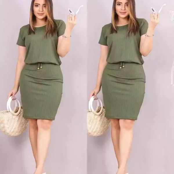 Vestido Midi Moda Evangélica Secretária Plus Size - Imagem 5