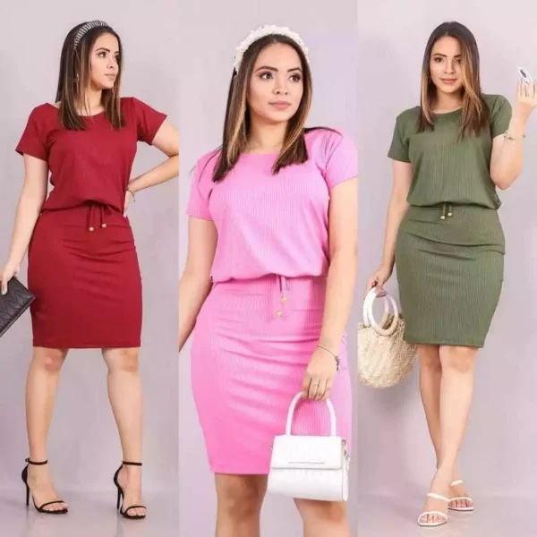 Vestido Midi Moda Evangélica Secretária Plus Size - Imagem 6