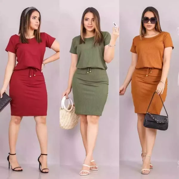 Vestido Midi Moda Evangélica Secretária Plus Size