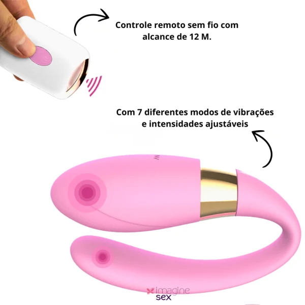 Vibrador Feminino Sexual Casal Recarregável Com Controle Sem Fio - Crypl Dibe - Imagem 6