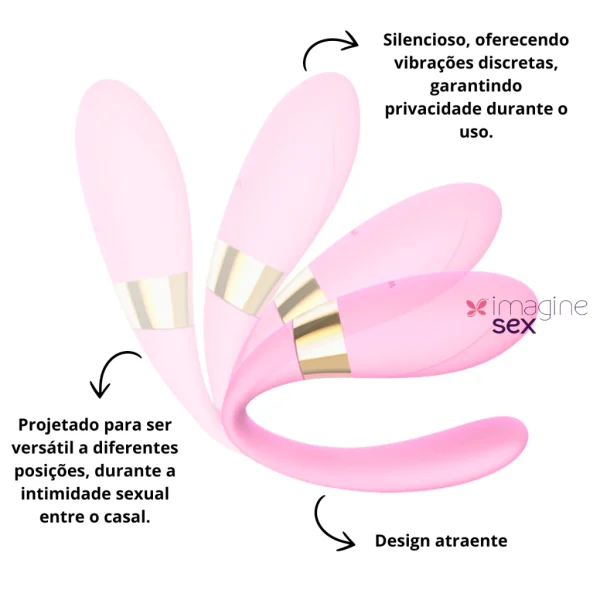 Vibrador Feminino Sexual Casal Recarregável Com Controle Sem Fio - Crypl Dibe - Imagem 5