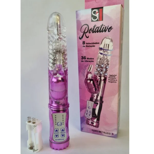 Vibrador Rotativo Rabbit 36 Vibrações - A Pilha - Imagem 2
