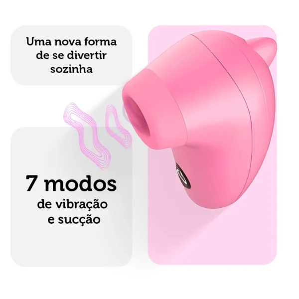Vibrador Feminino Sugador de Clitóris 07 Modos de Sucções Ruby II