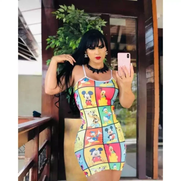 vestido de oncinha lindo suplex digital últimas peças TAMANHO ÚNICO - Imagem 8