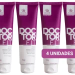 4 Doctor Fit 150g Alivio das Dores Gel Massagem Muscular Creme Hidratante Massageador Akmos Original