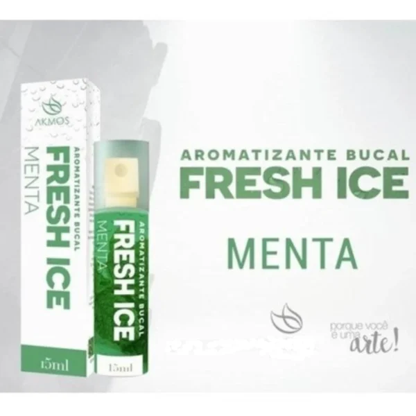 4 Spray Aromatizante Bucal Fresch Ice Menta Mal Hálito Atin-inflamatório da Gengiva e Anticéptico - Imagem 5
