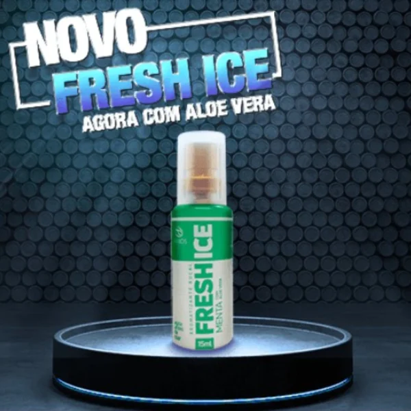 4 Spray Aromatizante Bucal Fresch Ice Menta Mal Hálito Atin-inflamatório da Gengiva e Anticéptico - Imagem 3
