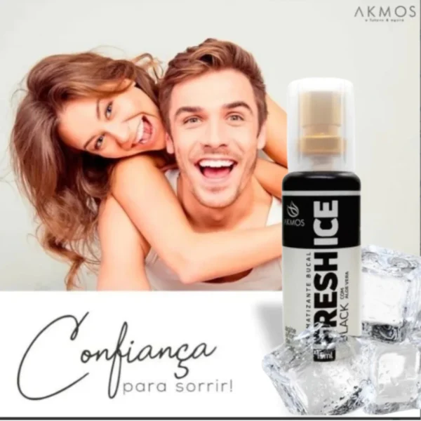 4 Spray Aromatizante Bucal Fresch Ice Morango e Black Atin-inflamatório da Gengiva e Anticéptico - Imagem 9
