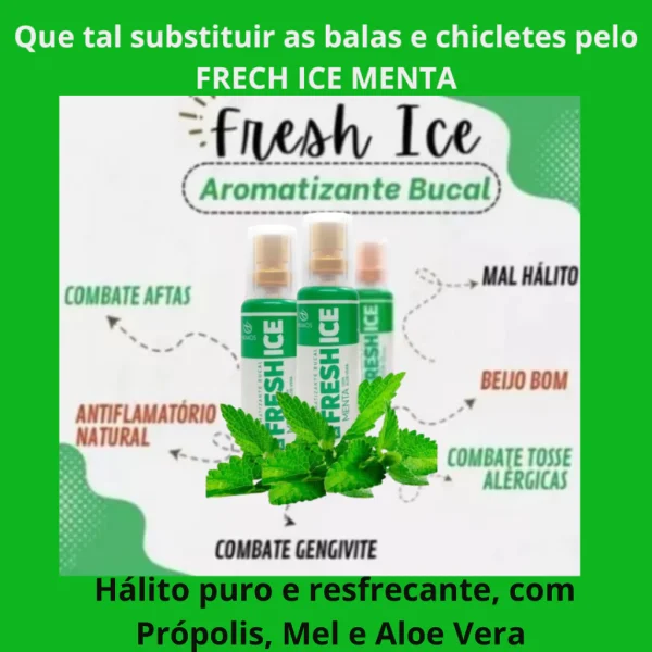 2 Spray Aromatizante Bucal Fresch Ice Menta e Black Atin-inflamatório da Gengiva e Anticéptico - Imagem 4