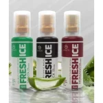 Aromatizante Bucal - Fresh Ice Akmos Hálito Refrescante - Combo com 03-01 Morango + 01 Menta + 01 Black